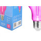 Lampada Filamento De Led Elgin A60 - 1W. 50Lm E-27 Bivolt Rosa