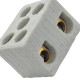 Conector Porcelana Interneed 2 Polos 6Mm - 66071 - Kit C/10 Pecas