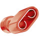 Terminal. Sforplast Femea Totalmente Isolado Nylon 0,5 A 1,5Mm - Vermelho