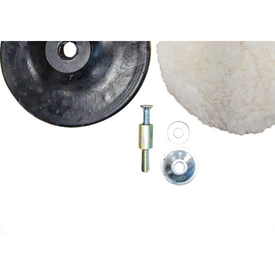 Adaptador Haste/Flange+Disco Borracha+Boina Mil Kits - M2