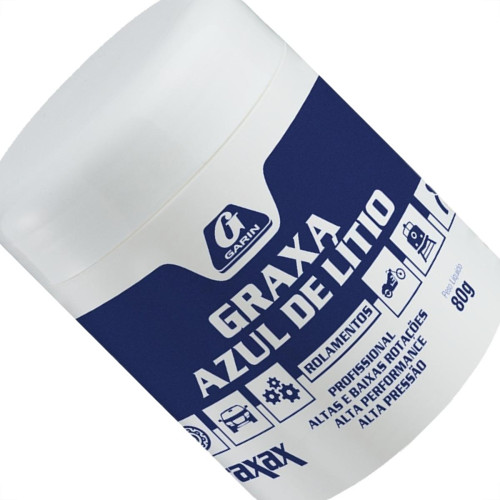 Graxa Garin Litio Azul Para Rolamento Pote 80G.