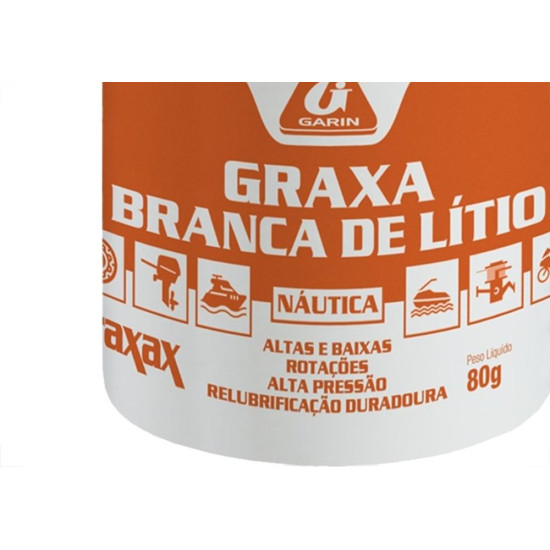 Graxa Garin Litio Branca Nautica Pote 80G.