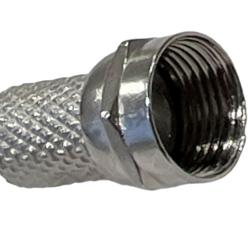 Conector Fio Coaxial Rengave Com Rosca Rg-06 Pacote Com 10 Pecas