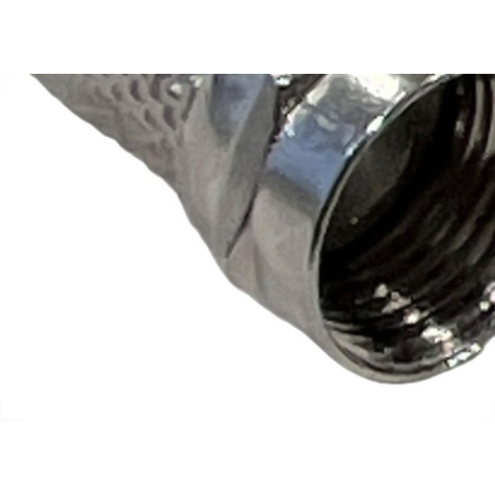 Conector Fio Coaxial Rengave Com Rosca Rg-06 Pacote Com 10 Pecas