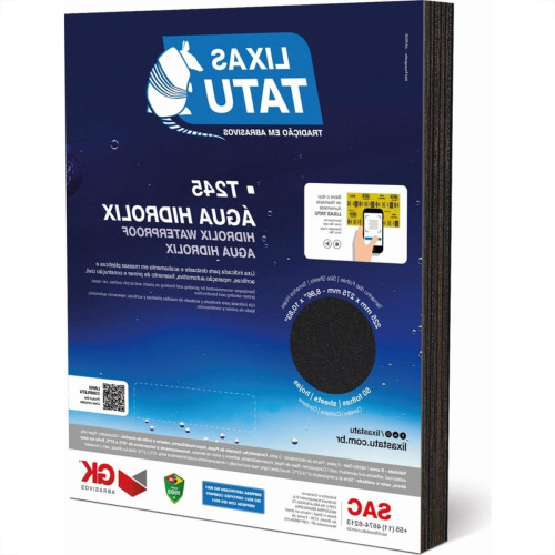 Lixa D Agua Tatu Hidrolix Gk 100 - Kit C/50 Folhas