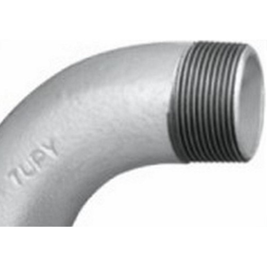 Conexao Galvanizada Tupy Curva Macho   2''