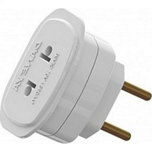 Pino Adaptador Daneva Universal 2 Polos 10A. Branco 1658 - Kit C/12 Pecas