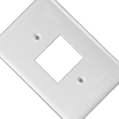 Placa Conjunto Ilumi Stylus Branco 4X2 - 2 Interuptores - 2050