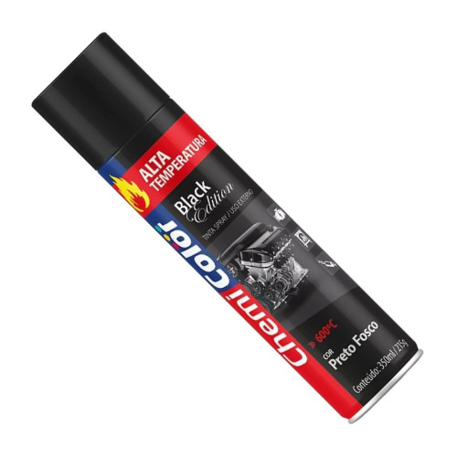 Spray Chemicolor Alta Temperatura Preto 350Ml/215G.