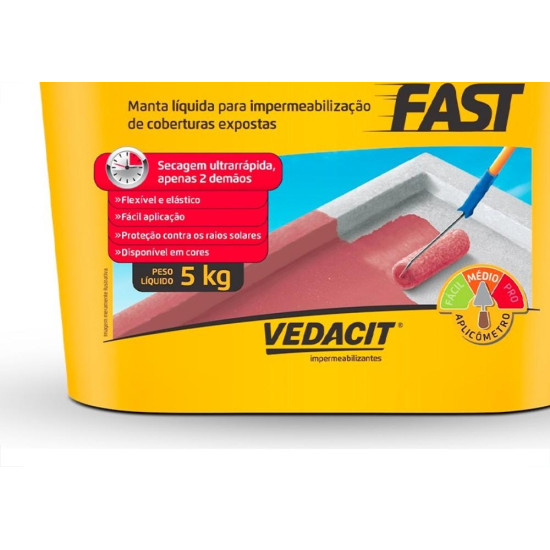 Otto Vedacit Vedapren Fast 5Kg ''Manta Liquida Rapida'' Branca