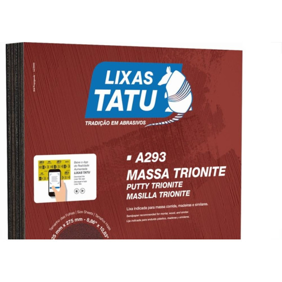 Lixa Massa Trionite 60 - Kit C/50 Folhas