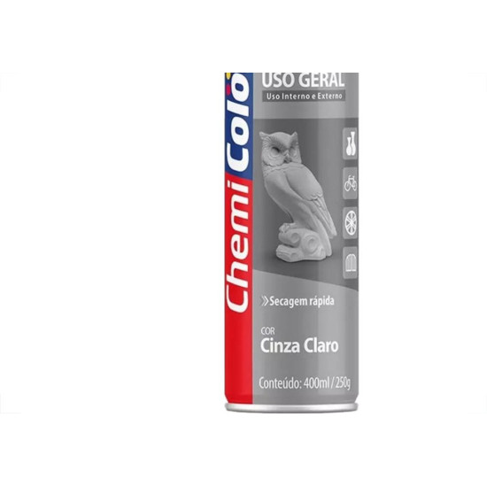 Spray Chemicolor Cinza Claro 400Ml/250G.