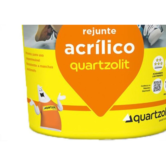 Rejunte Acrilico Quartzolit Branco 1Kg