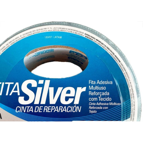 Fita Silver Tape Tekbond 48Mm X 25M Prata