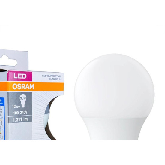 Lampada Led Bulbo Osram A-90 12W. 6500K.