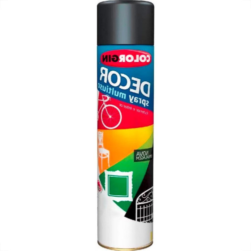 Spray Colorgin Decor Grafite Metalico 360Ml 8661