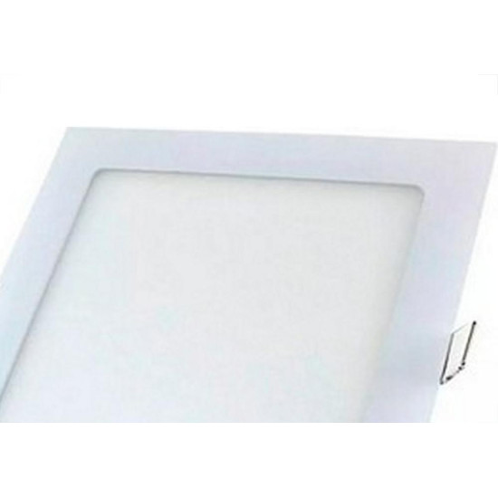 Plafon Led Embutir Ourolux 24W. Quadrado 2700K. 1890Lm