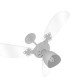 Ventilador Teto Venti-Delta Newcristal Light Branco 127V.