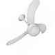 Ventilador Teto Venti-Delta Montana 3 Pas Branco 220V.