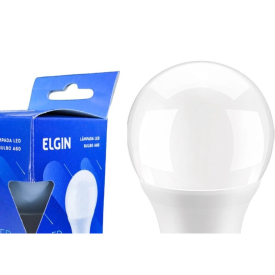 Lampada Led Bulbo Elgin A60 - 6W. 6500K. - Kit C/10 Pecas