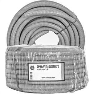 Conduite Corrugado Tubos Bravo Cinza 5/8'' - Com 50M