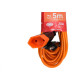 Extensao Daneva Pp Hard Work 2 Polos 20A. 2,5Mm Laranja - 5M