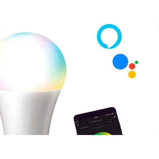 Lampada Led Bulbo Elgin Wifi Smart Color A60 - 10W.