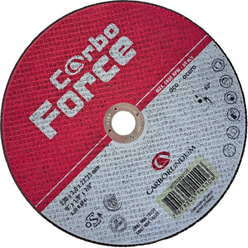 Disco Corte Ferro Carborundum 9''X1/8''X7/8''- 2 Telas