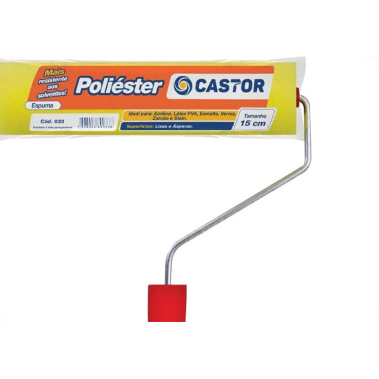 Rolo De Poliester Castor 15Cm - 033