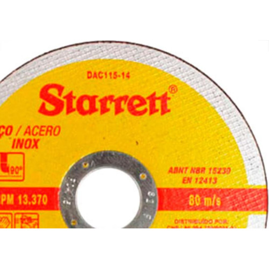 Disco Starrett Inox 7  X 1,6X7/8'' - Kit C/12 PC