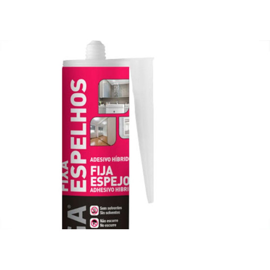 Cola Fixa Espelho Unipega Bco 280Ml