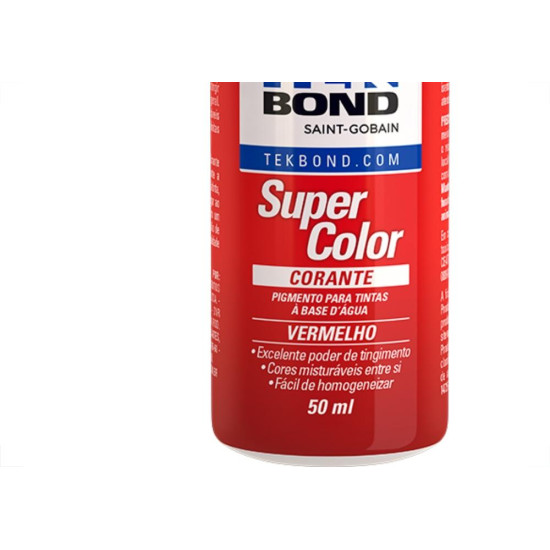 Corante Tekbond Vermelho 50Ml