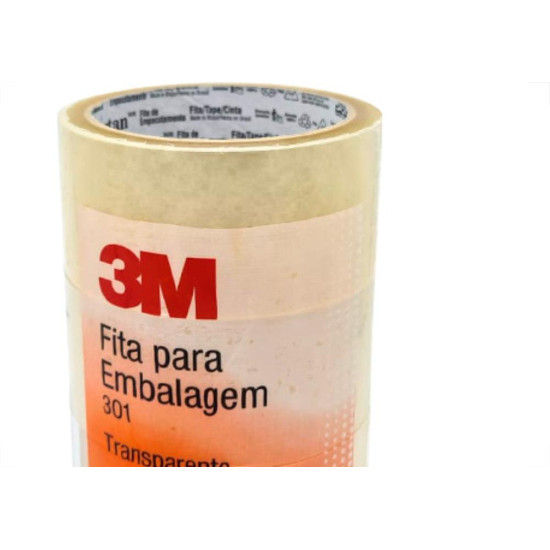 Fita Adesiva P/Embalagem Transp. 3M 48 X 50 - Kit C/4 RL