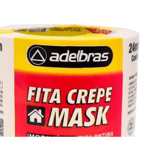 Fita Crepe Adelbras 710 24Mm X 50Mt - Kit C/5 RL