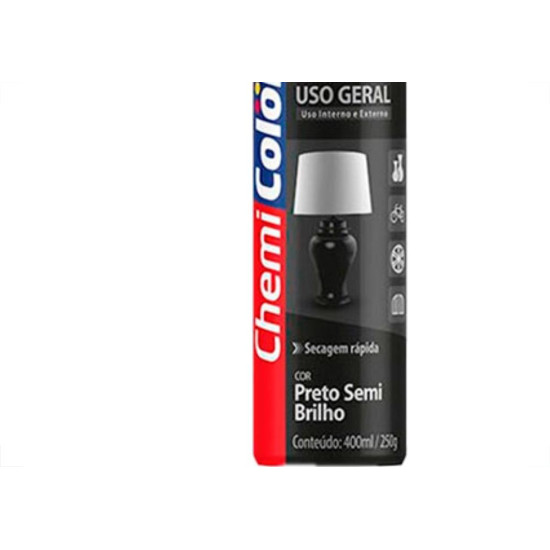 Spray Chemic.Geral Preto Semi.400Ml