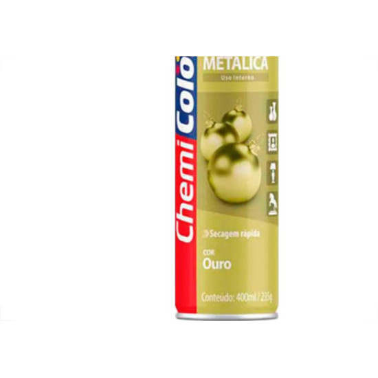 Spray Chemic.Metalico Ouro  400Ml