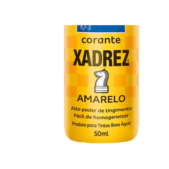 Corante Xadrez Amarelo    50 Ml - Kit C/12 PC