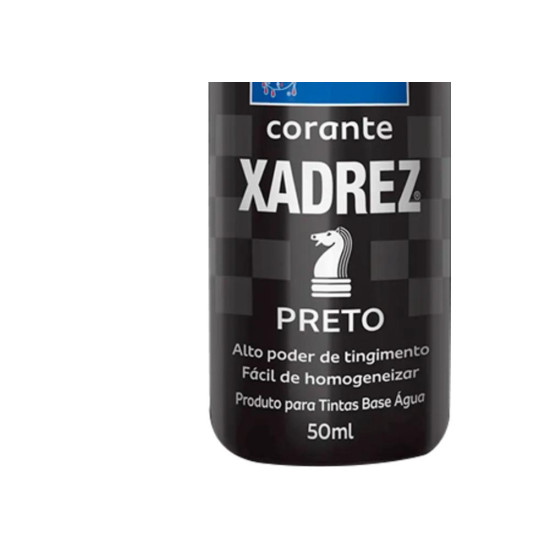 Corante Xadrez Preto     50 Ml - Kit C/12 PC