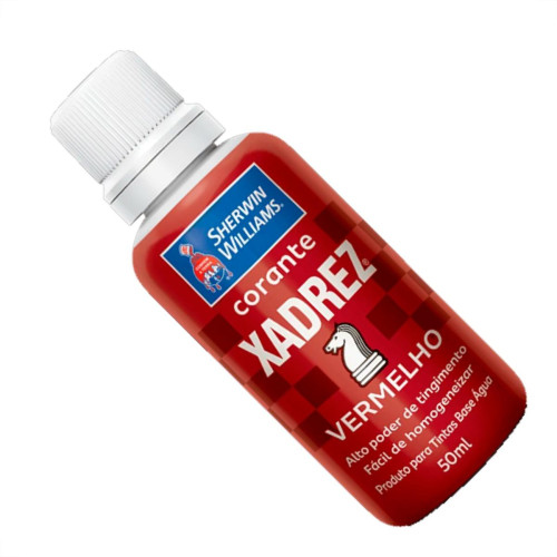 Corante Xadrez Vermelho   50 Ml - Kit C/12 PC