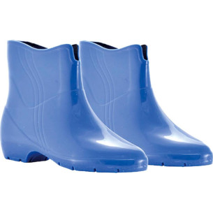 Bota Pvc Azul Femin.Pat Rca 34