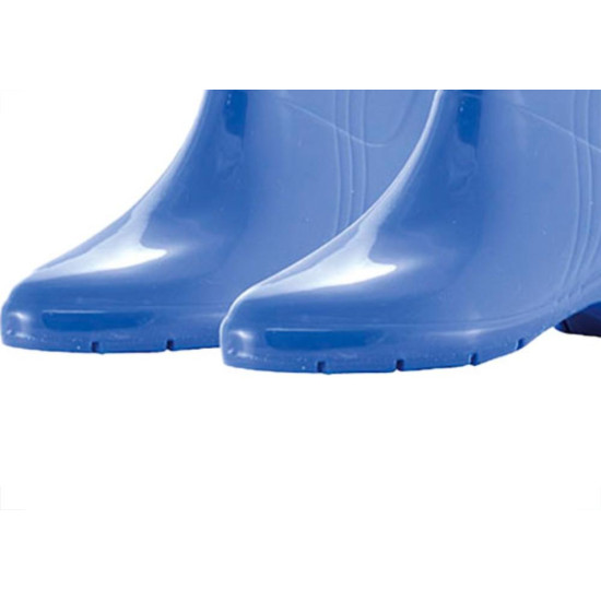 Bota Pvc Azul Femin.Pat Rca 34