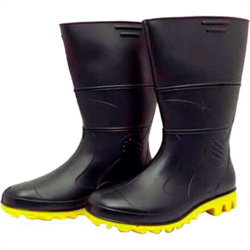 Bota Pvc Preta Solado Amar.Rca 40