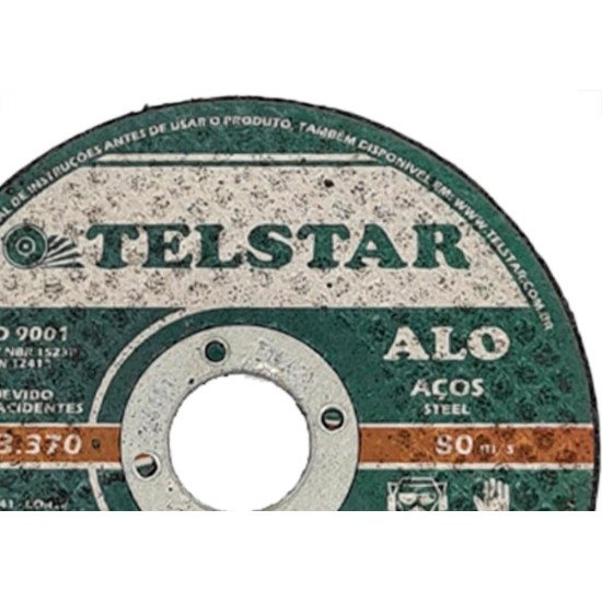 Disco Telstar Corte Ferro 41/2X7/8 - Kit C/10 PC