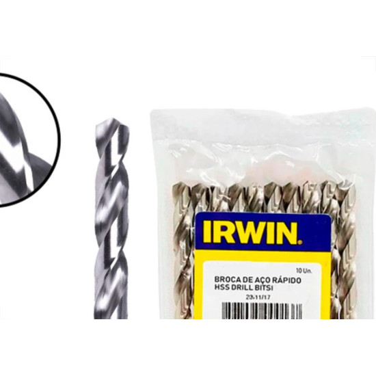 Broca Aco Rapido Irwin 2,0Mm - Kit C/10 PC