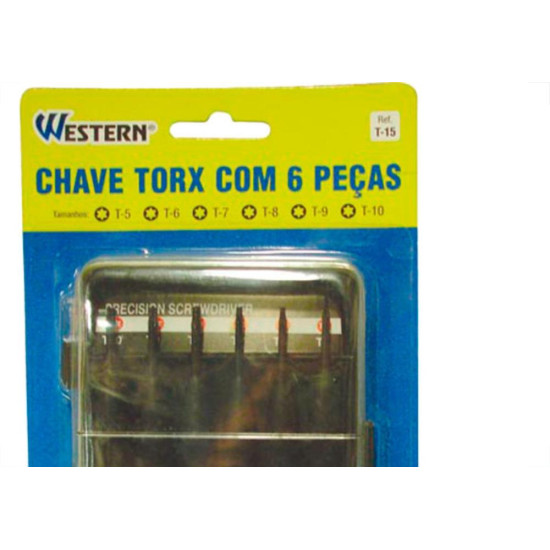 Jg Chave Torx Wes 5,6,7,8,9,T10-T15