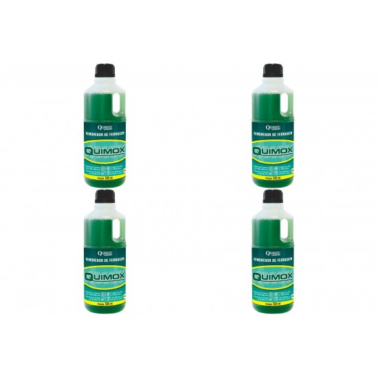 Kit C/4 - Removedor De Ferrugem Quimox 500Ml